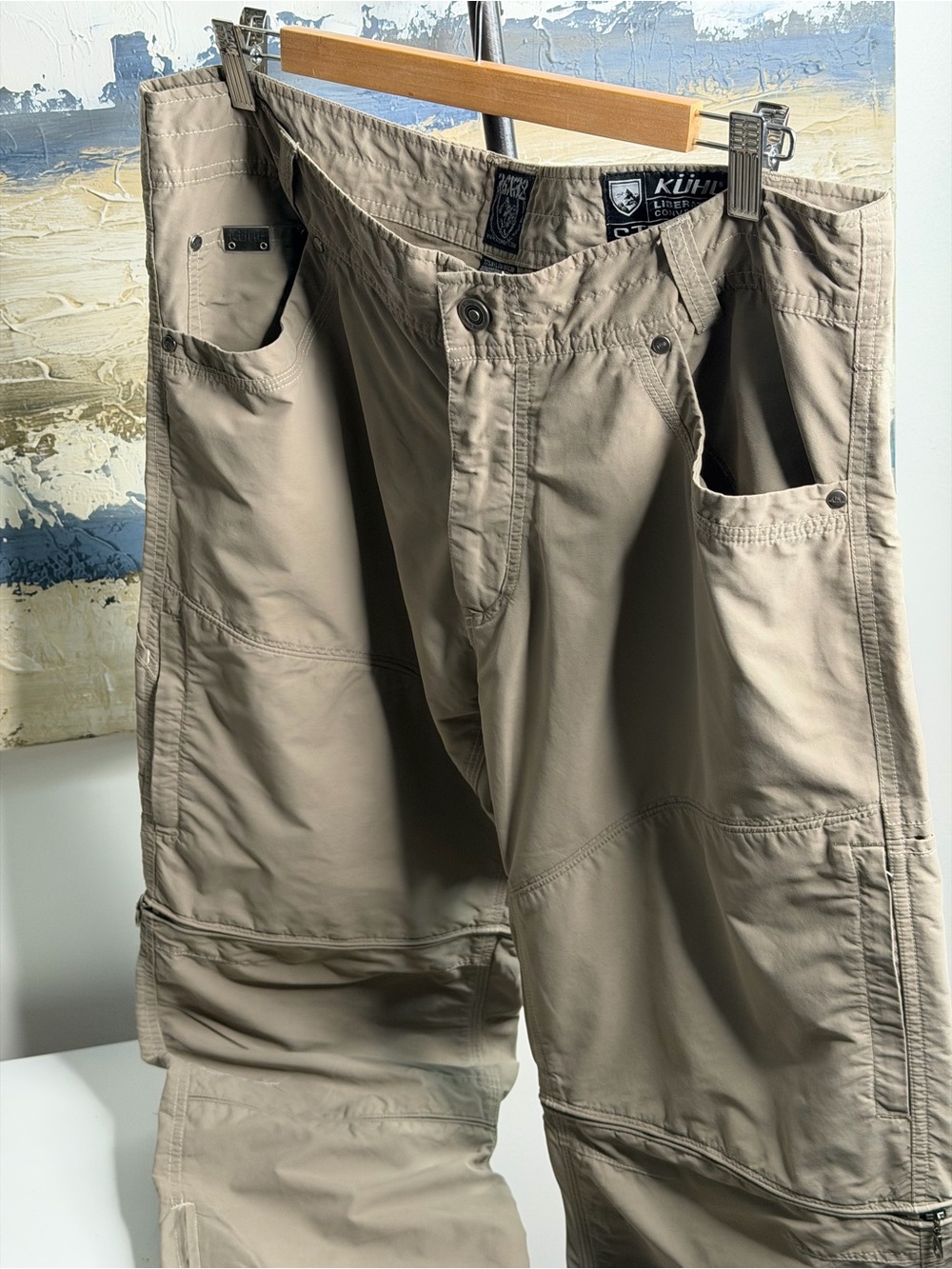 Kuhl Men’s Cargo Convertible Pants - Beige/Tan
